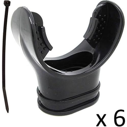 Boquillas de Octopus Scuba Choice con Correa - Paquete de 6