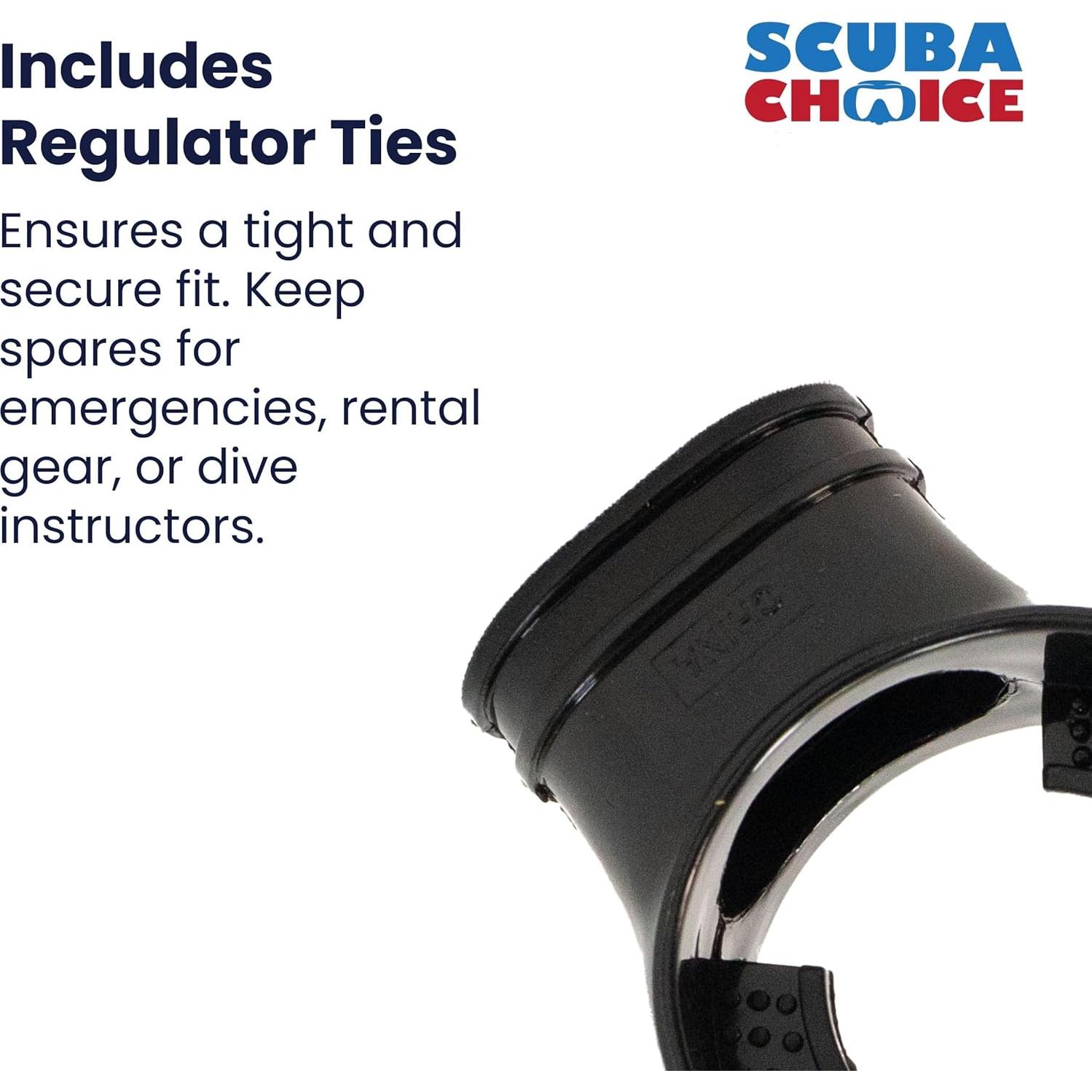 Boquillas de Octopus Scuba Choice con Correa - Paquete de 6