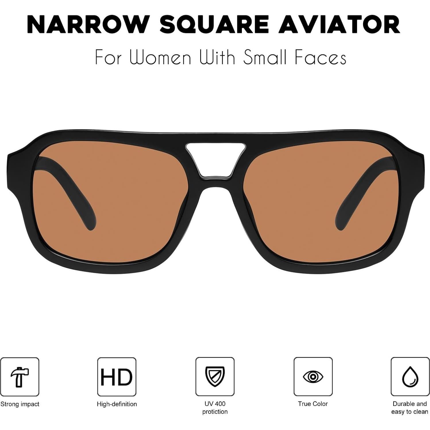 Gafas de Sol Aviador Mosanana MS52362 Negras para Mujeres