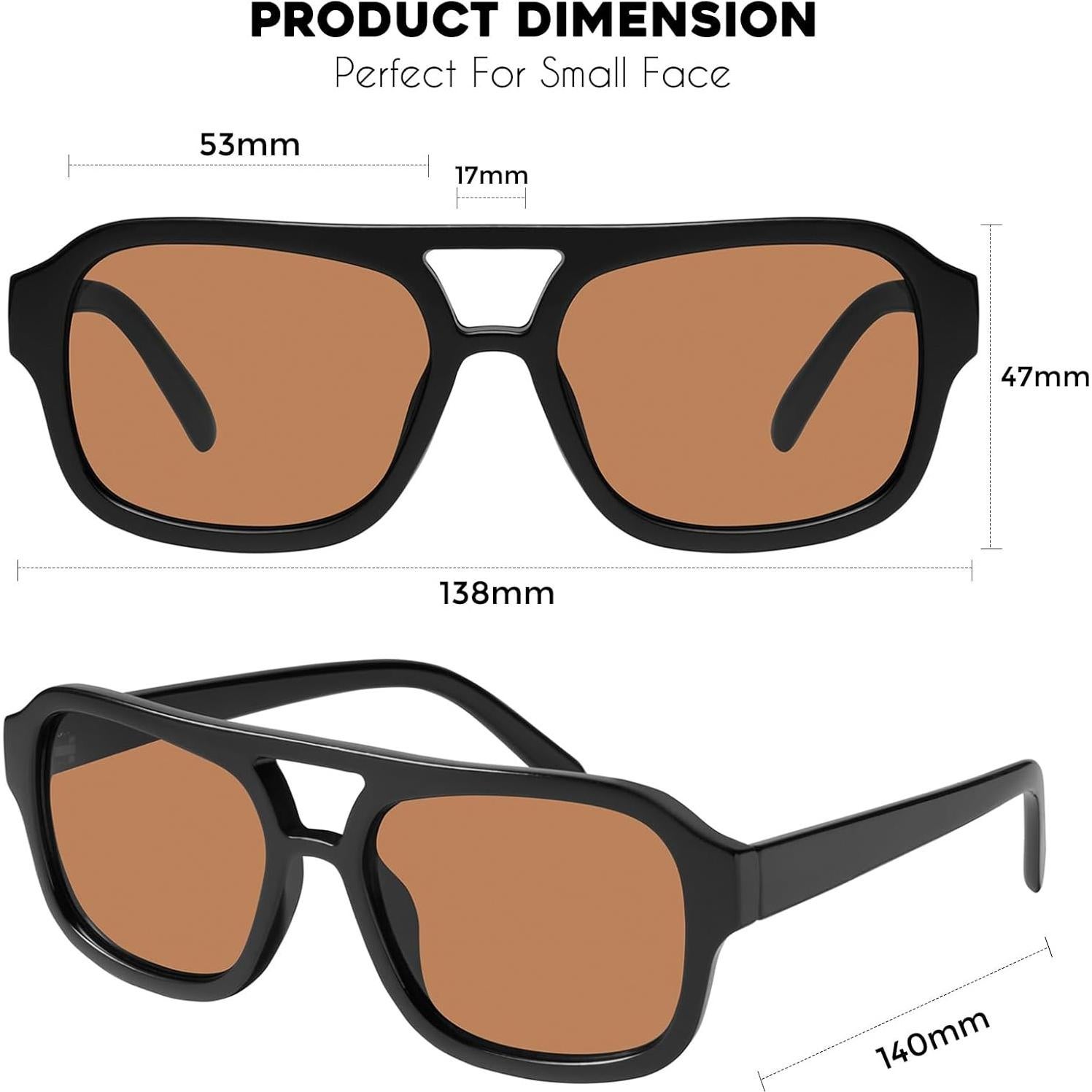 Gafas de Sol Aviador Mosanana MS52362 Negras para Mujeres