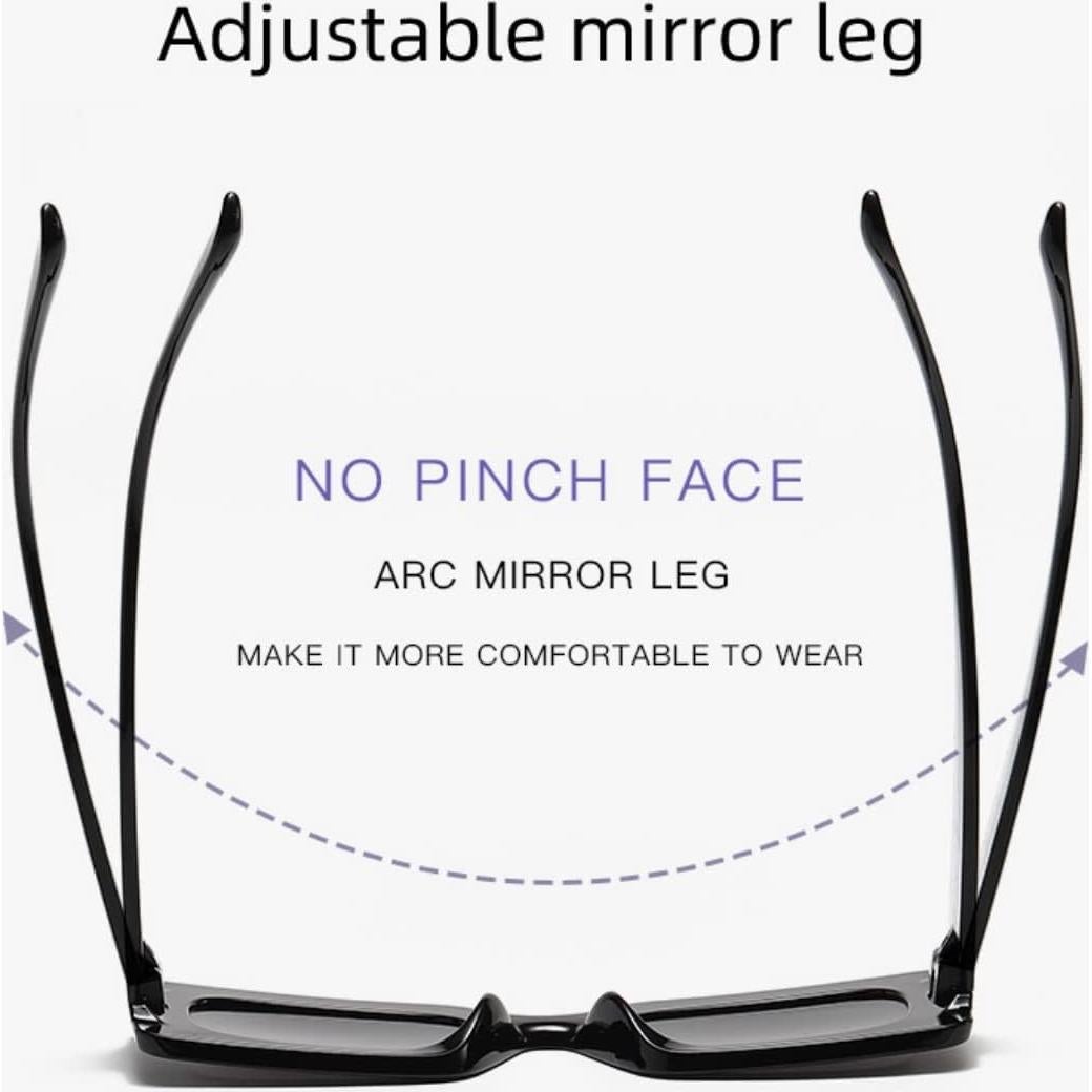 Gafas de sol rectangulares IKANOO para mujer color caramelo