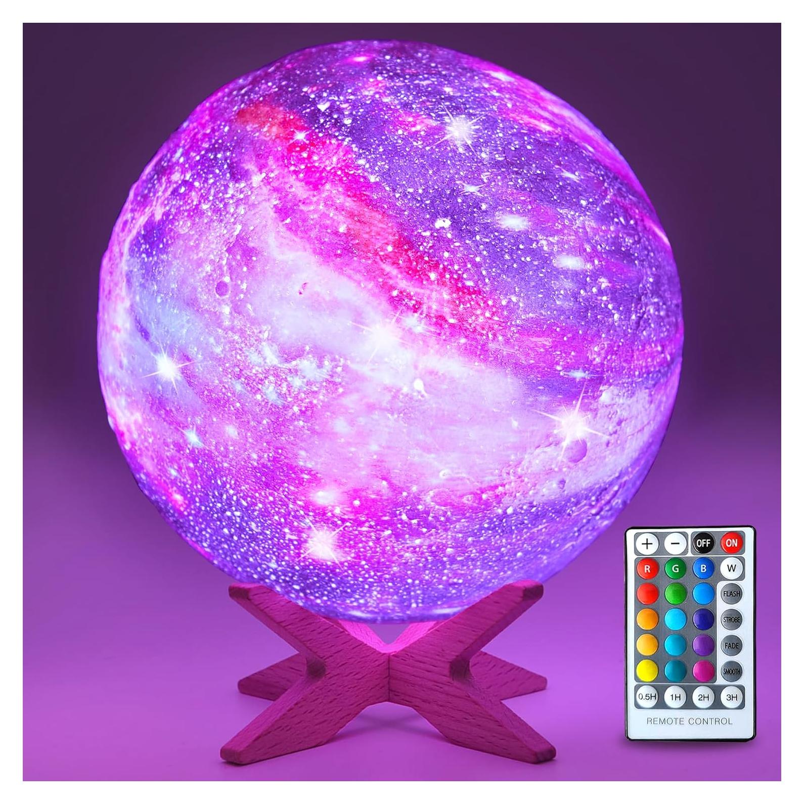 Lámpara de Luna 15 cm HYODREAM Luz Nocturna LED 16 Colores