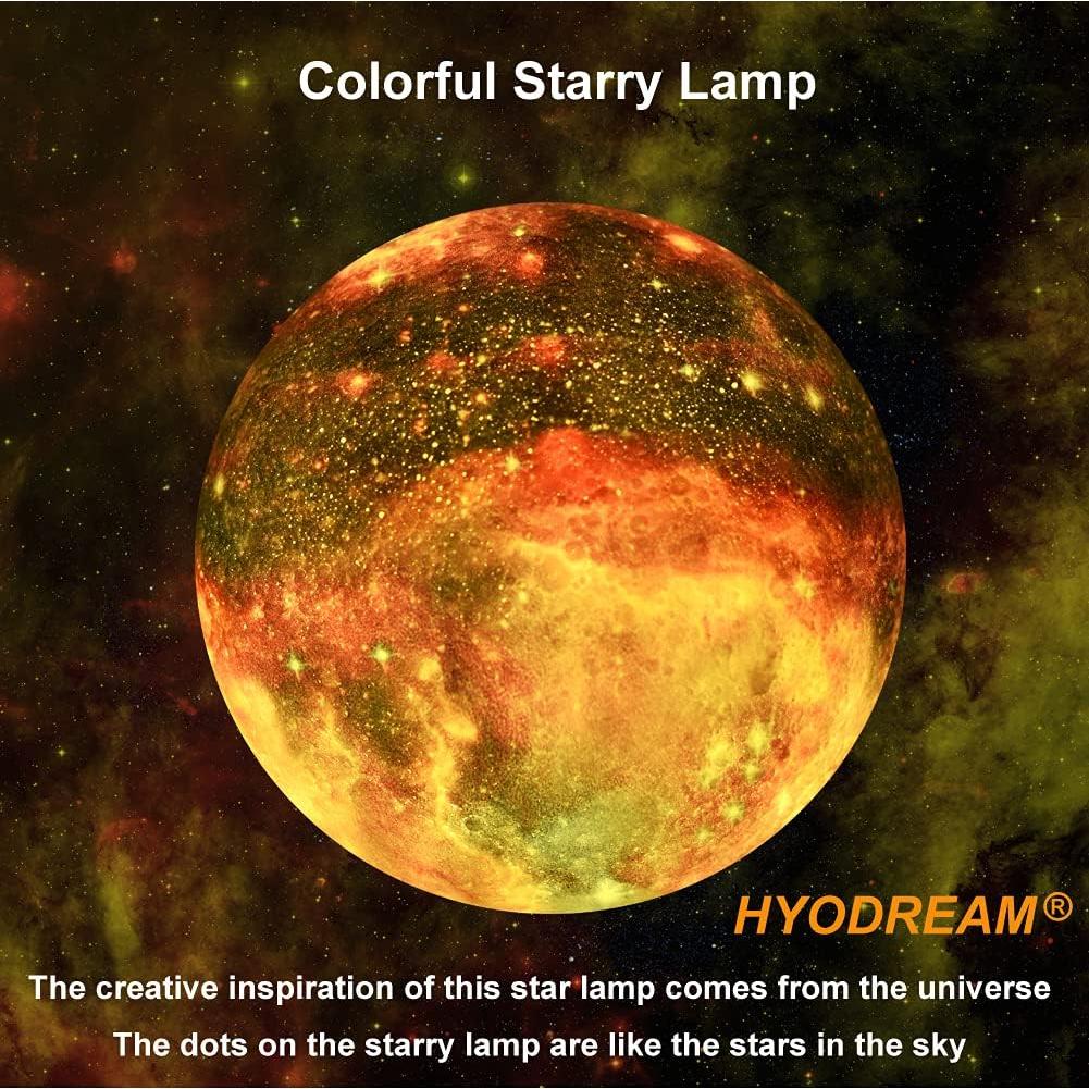 Lámpara de Luna 15 cm HYODREAM Luz Nocturna LED 16 Colores