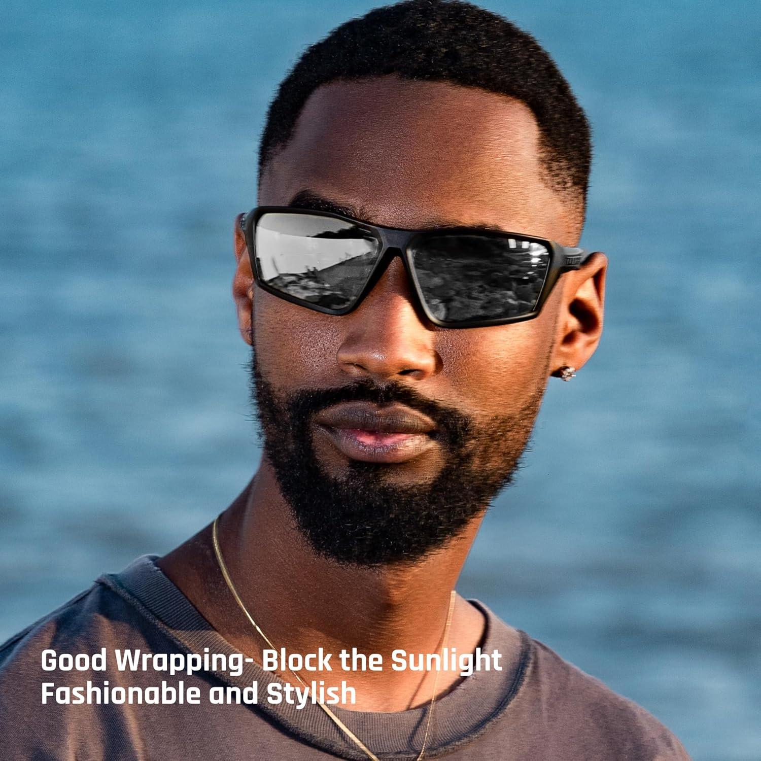 Gafas de sol deportivas polarizadas TOREGE para hombres y mujeres