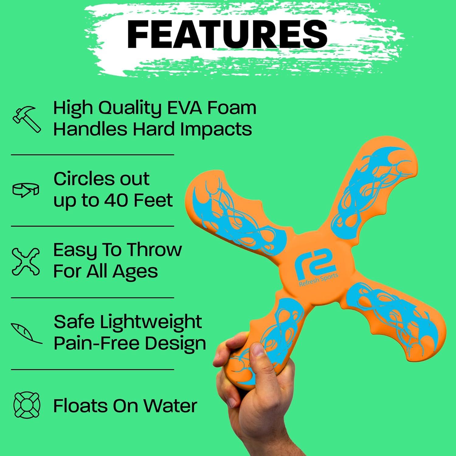 Boomerang Naranja Refresh Sports 22.86 cm para Niños