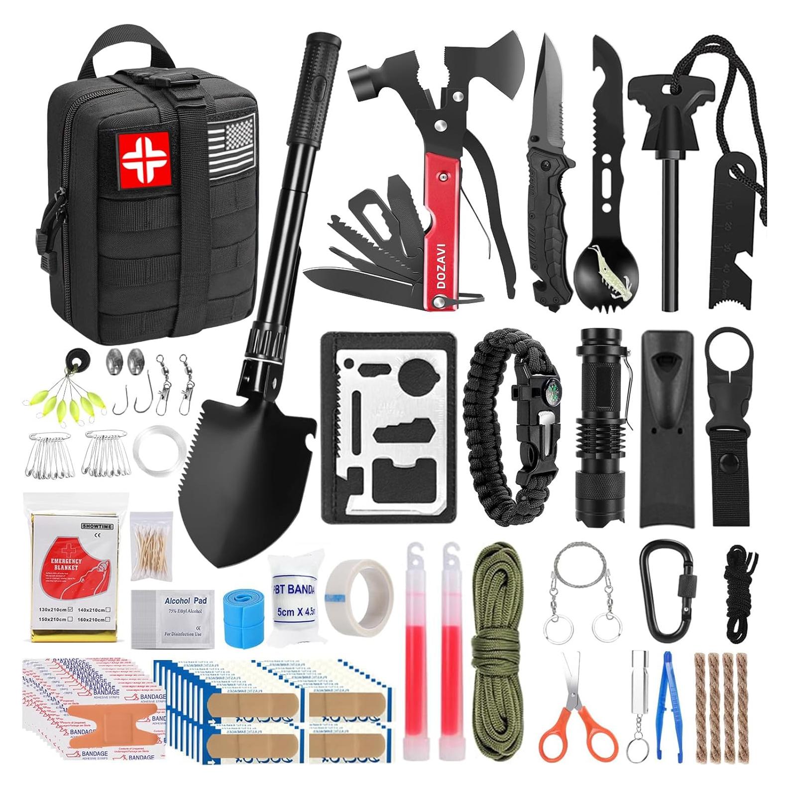 Kit de Supervivencia DOZAVI 142 Piezas para Emergencias