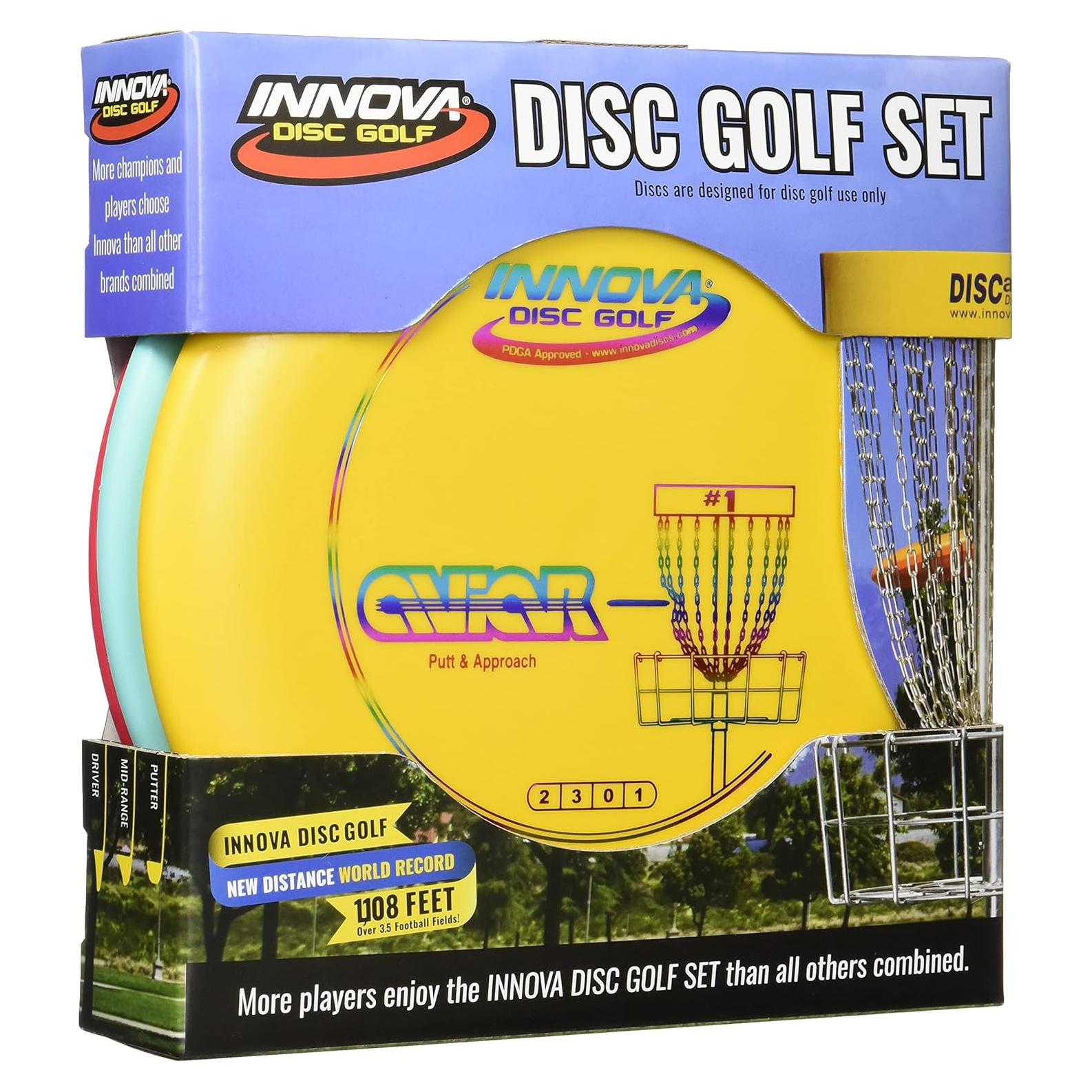 Conjunto de Disc Golf Innova DX - Driver, Mid-Range y Putter