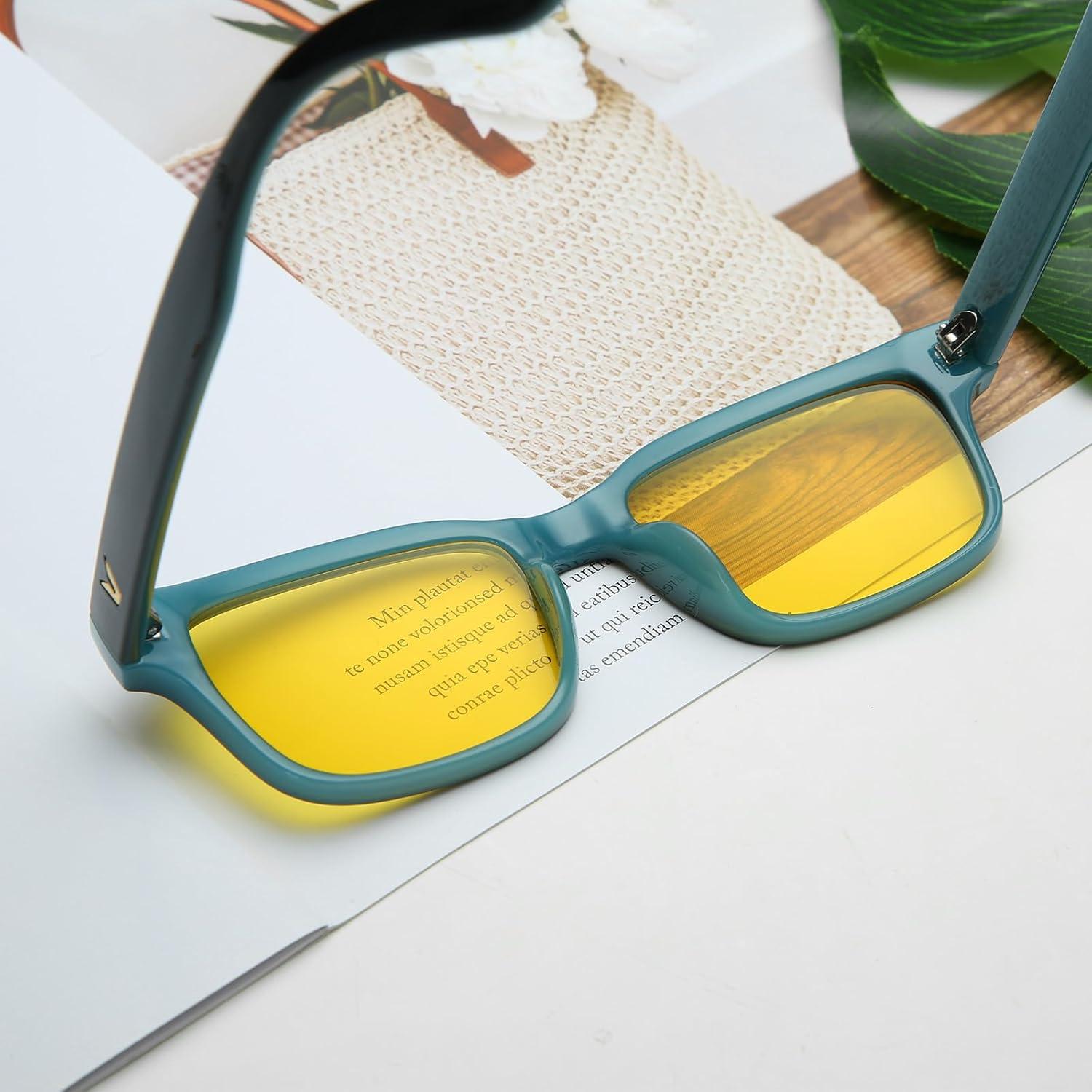 Gafas de Visión Nocturna CARFIA Antirreflejo Lente Amarillo