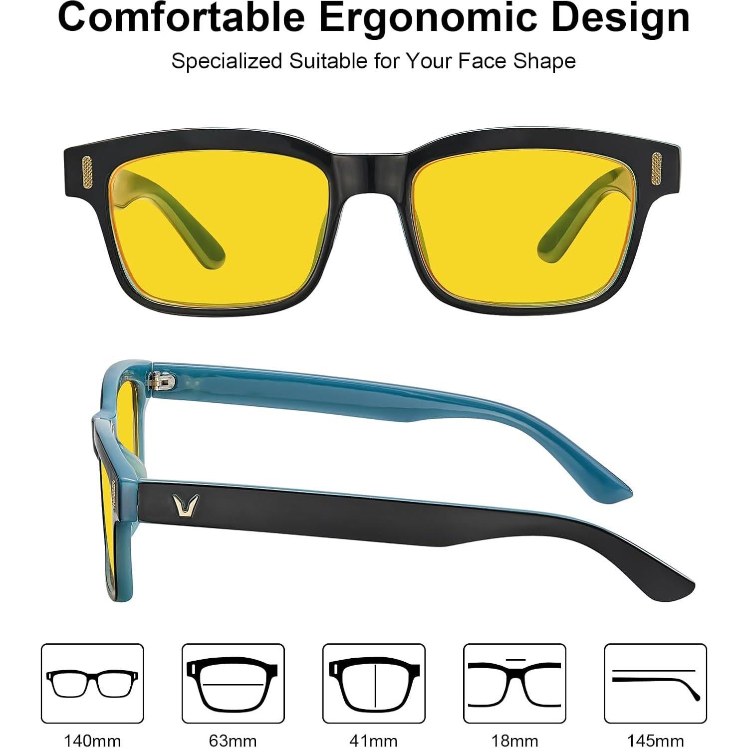 Gafas de Visión Nocturna CARFIA Antirreflejo Lente Amarillo