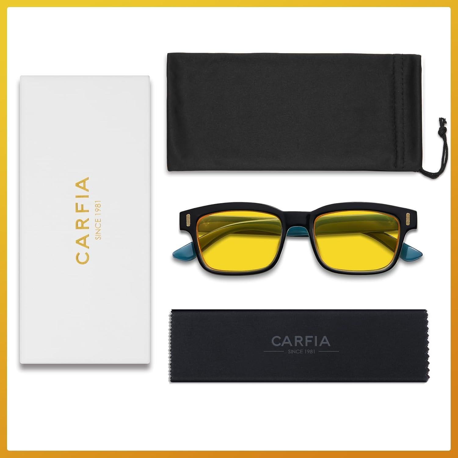 Gafas de Visión Nocturna CARFIA Antirreflejo Lente Amarillo