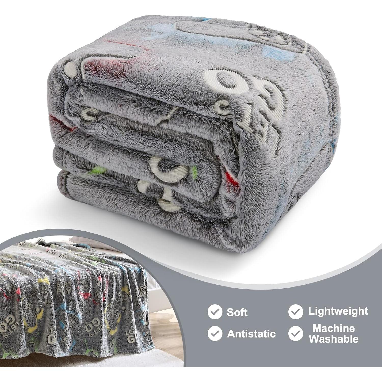 Manta Gamer Jekeno que Brilla en la Oscuridad 130x150 cm