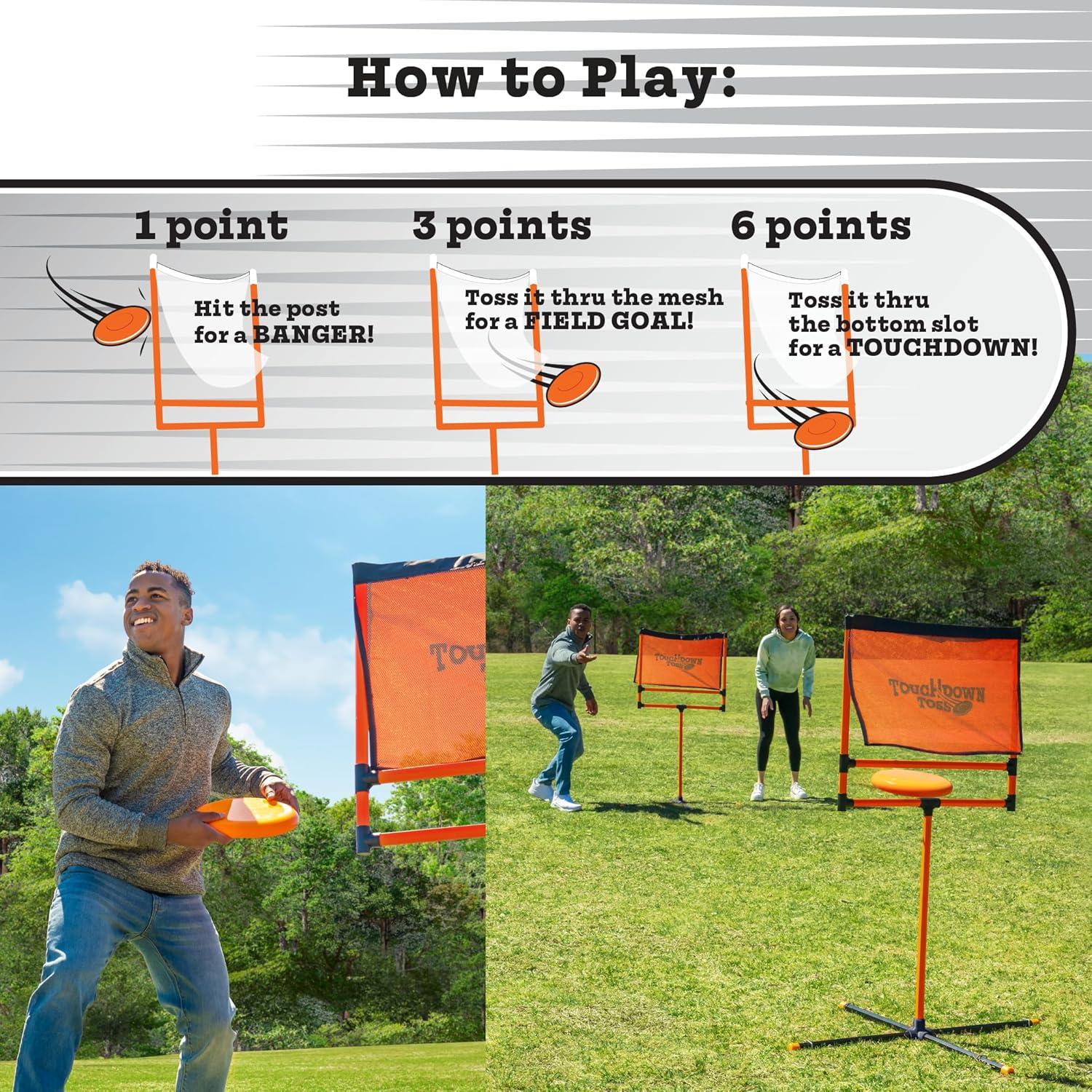 Juego de Disco Volador Little Kids Touchdown Toss - Jardín