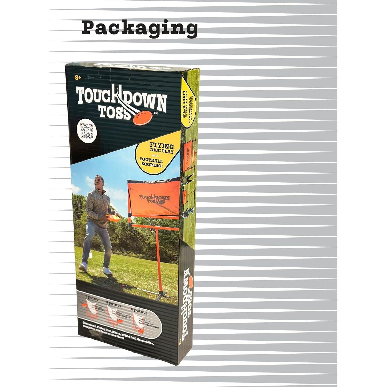 Juego de Disco Volador Little Kids Touchdown Toss - Jardín