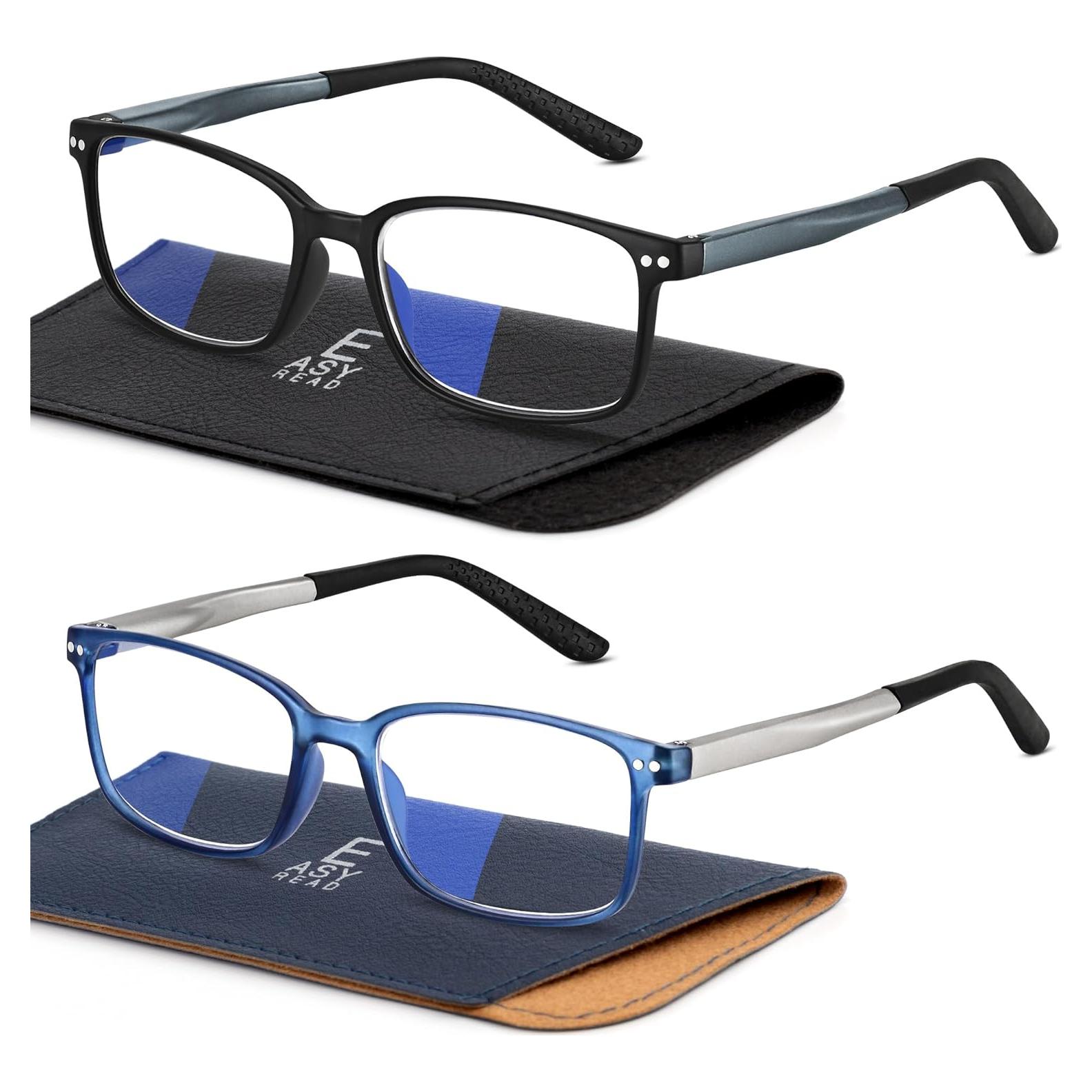 Gafas de Luz Azul EASY READ TR90 para Hombres - 2 Pares