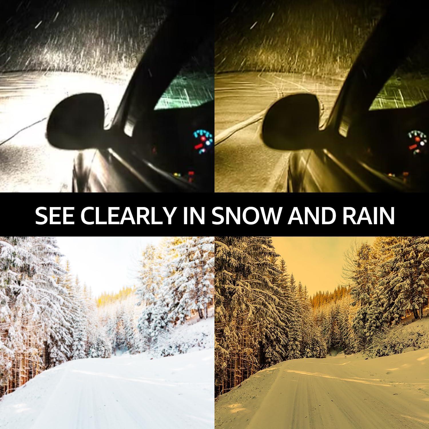 Gafas de Visión Nocturna LVIOE Amarillas Polarizadas Unisex