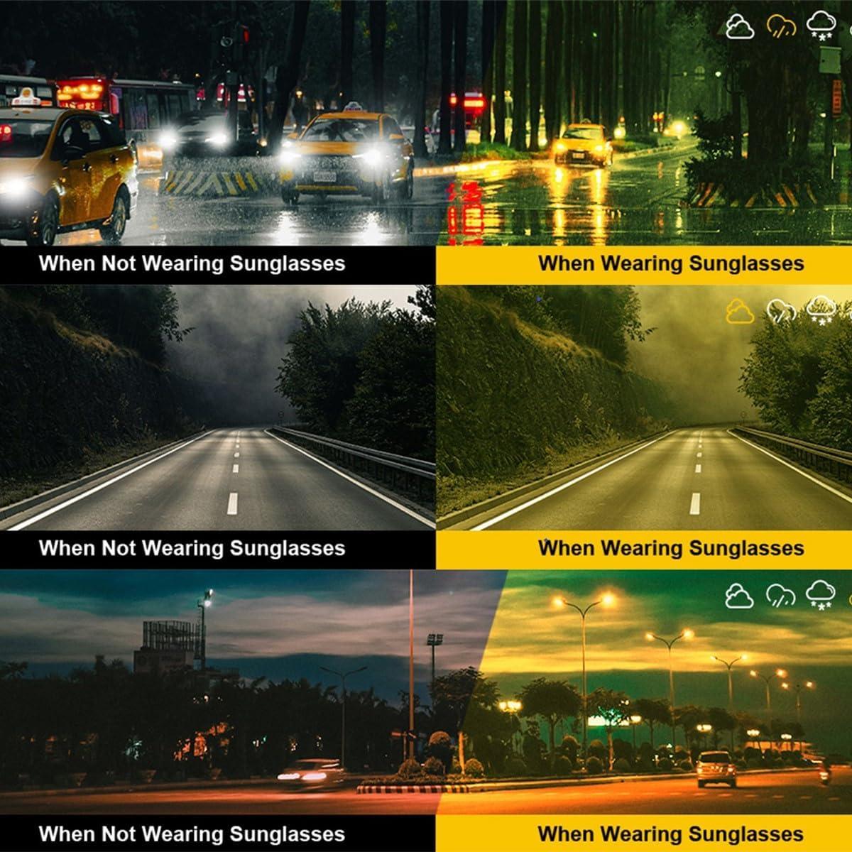 Gafas de Visión Nocturna EYGIFT Antirreflejo para Conducir