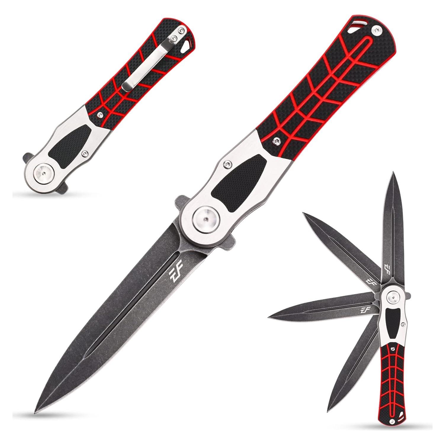 Cuchillo Plegable Eafengrow EF970 Acero D2 Mango G10 Negro