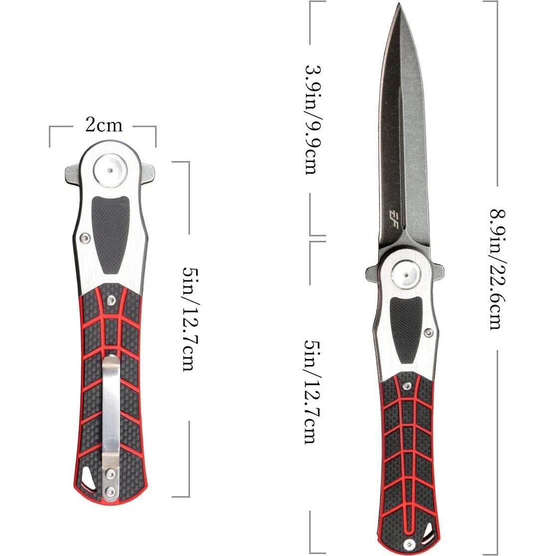 Cuchillo Plegable Eafengrow EF970 Acero D2 Mango G10 Negro