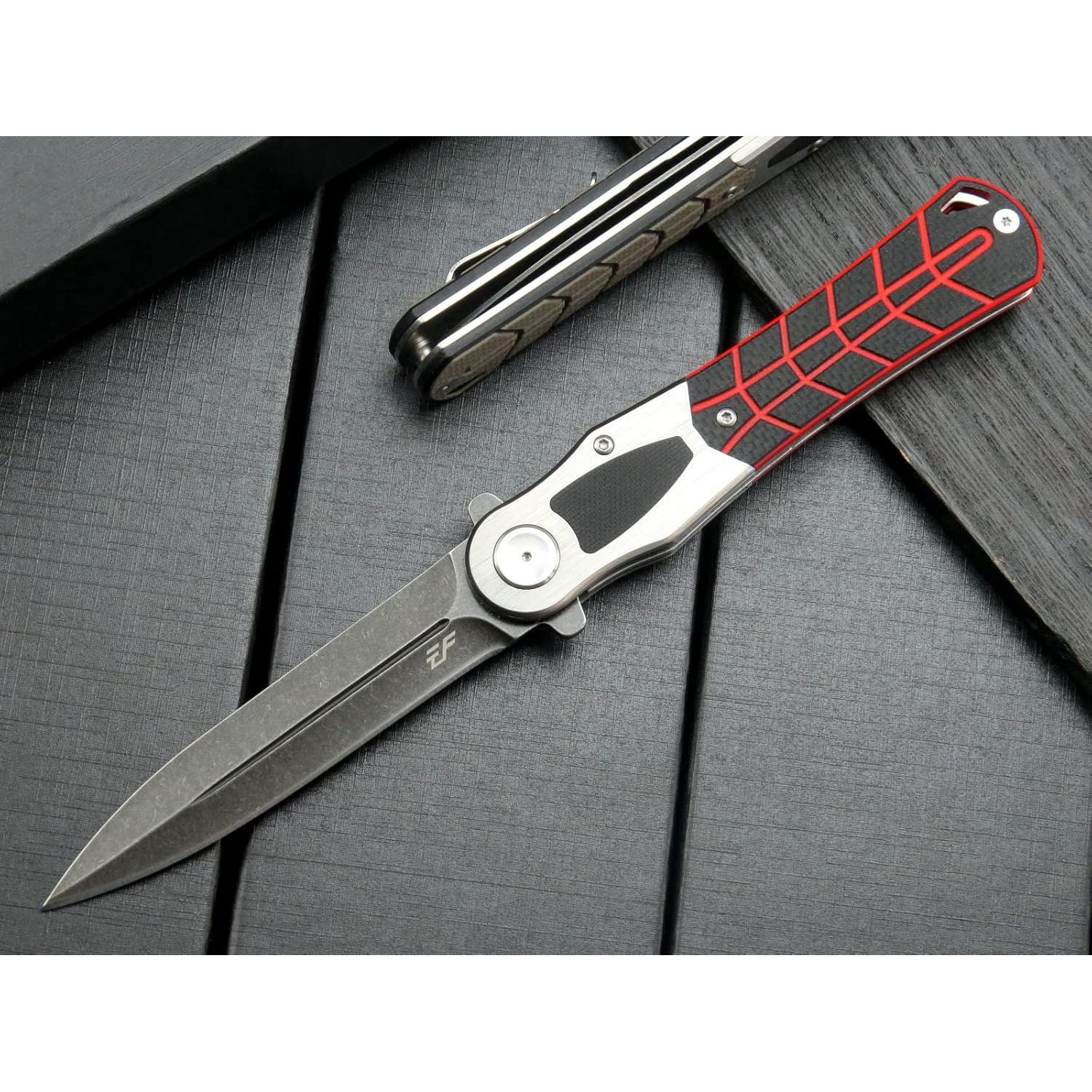 Cuchillo Plegable Eafengrow EF970 Acero D2 Mango G10 Negro