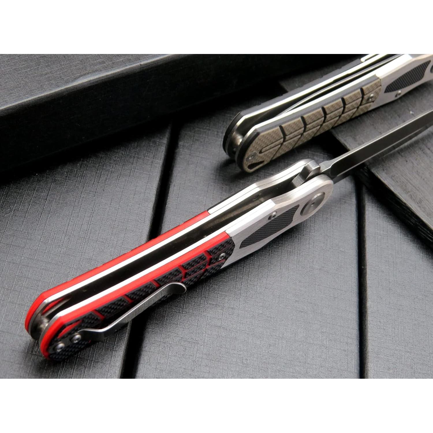 Cuchillo Plegable Eafengrow EF970 Acero D2 Mango G10 Negro