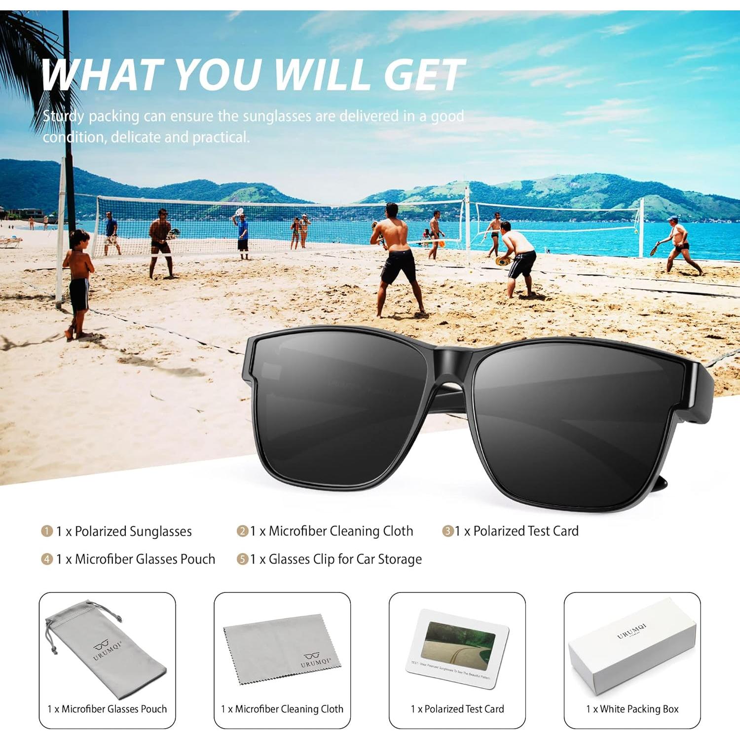 Gafas de Sol Polarizadas URUMQI UV400 Ajustables para Adultos