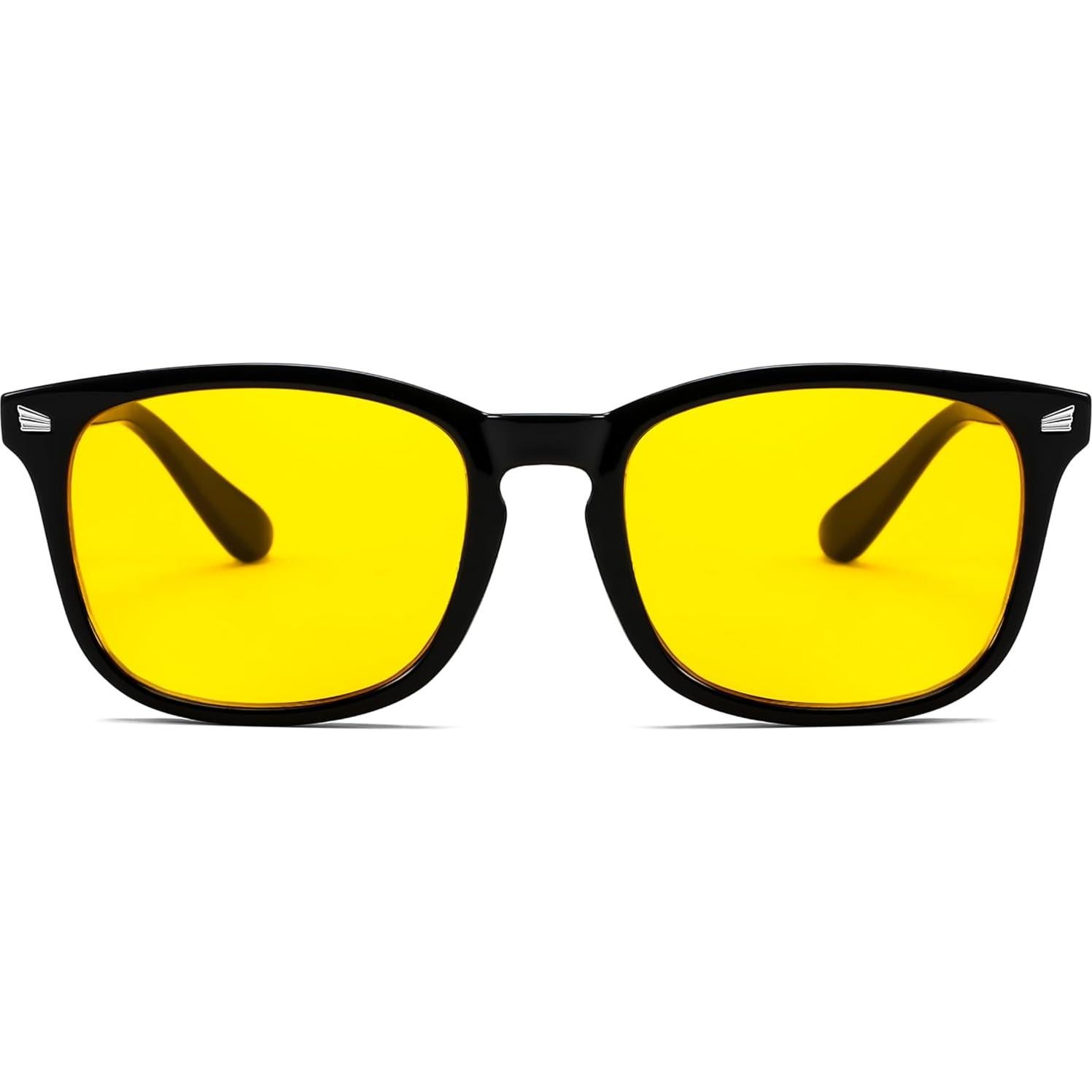 Gafas de Conducción Nocturna FEISEDY Lentes Amarillos UV