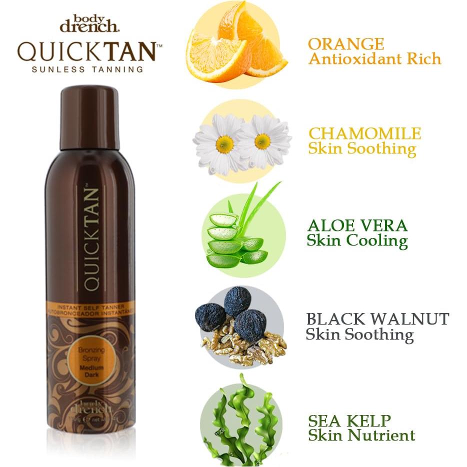 Spray Bronceador Instantáneo Body Drench 2-Pack 180 ml
