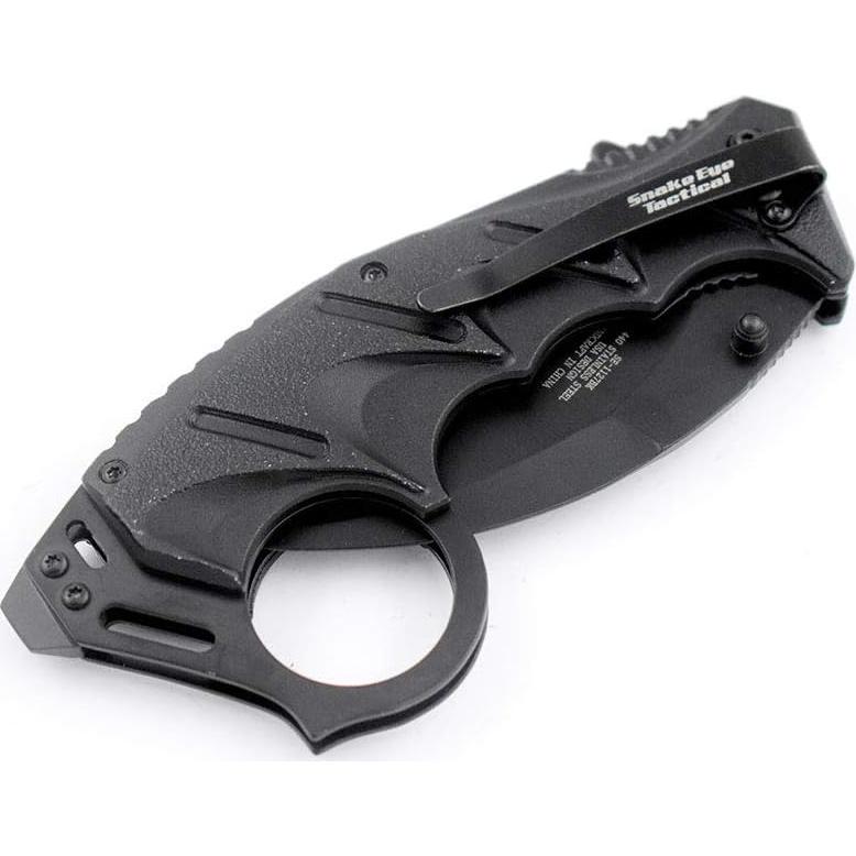 Cuchillo Plegable Snake Eye Tactical 22.86 cm Negro