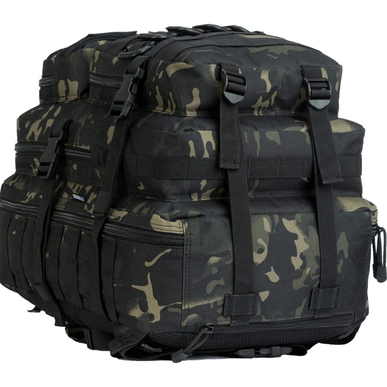 Mochila Táctica Militar GZ XINXING 45L Impermeable Negra