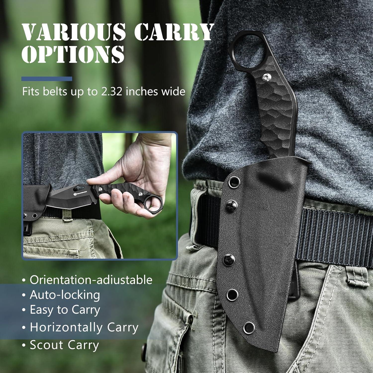 Cuchillo de Supervivencia DRACHENADER SEAL-FULL BLACK 10cm