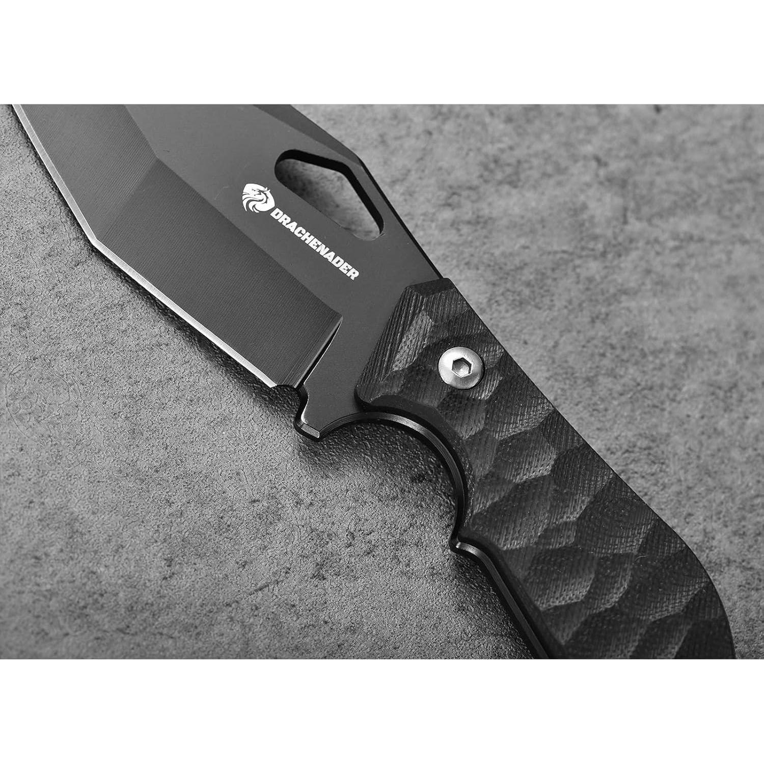 Cuchillo de Supervivencia DRACHENADER SEAL-FULL BLACK 10cm
