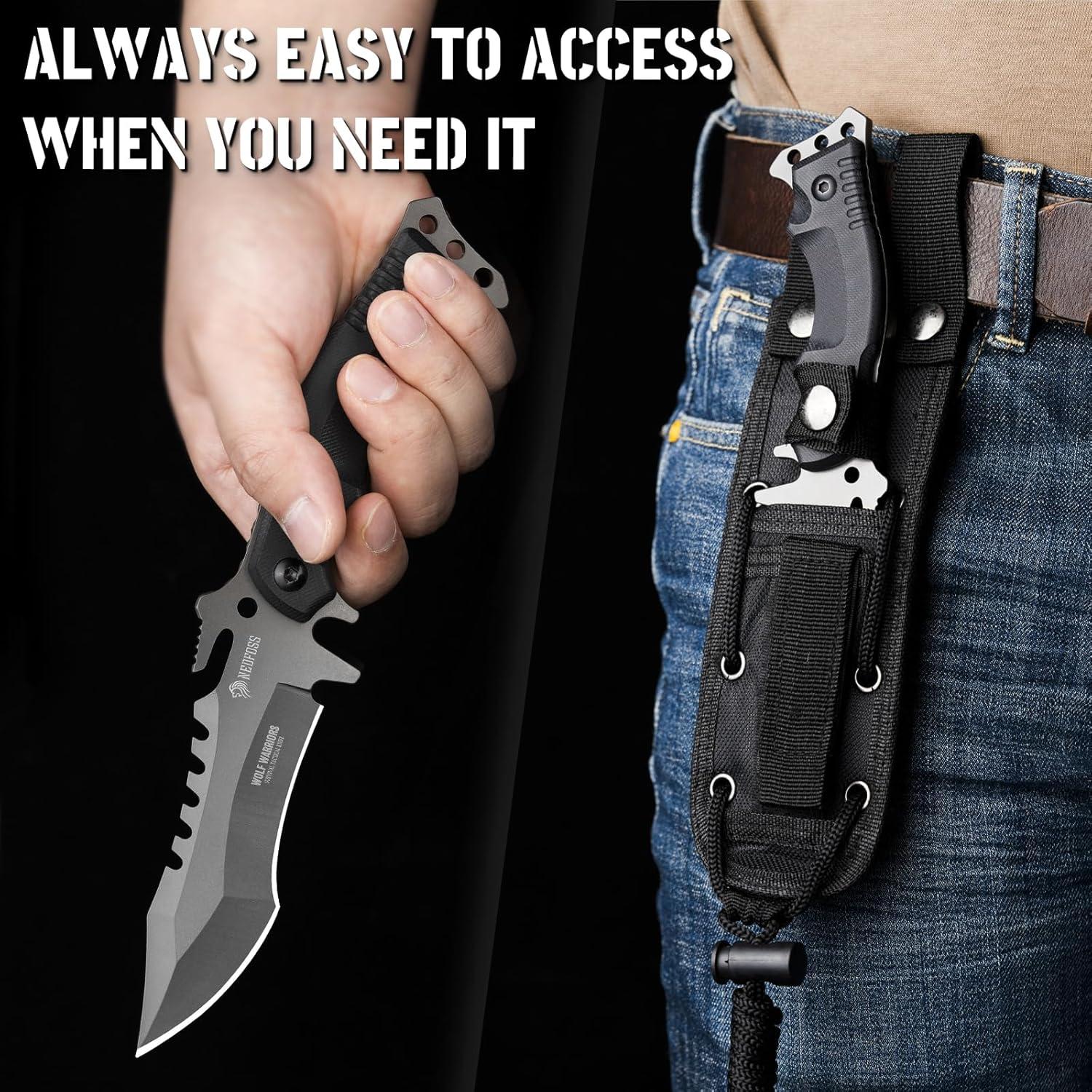 Cuchillo de Supervivencia NedFoss 24.13 cm con Funda