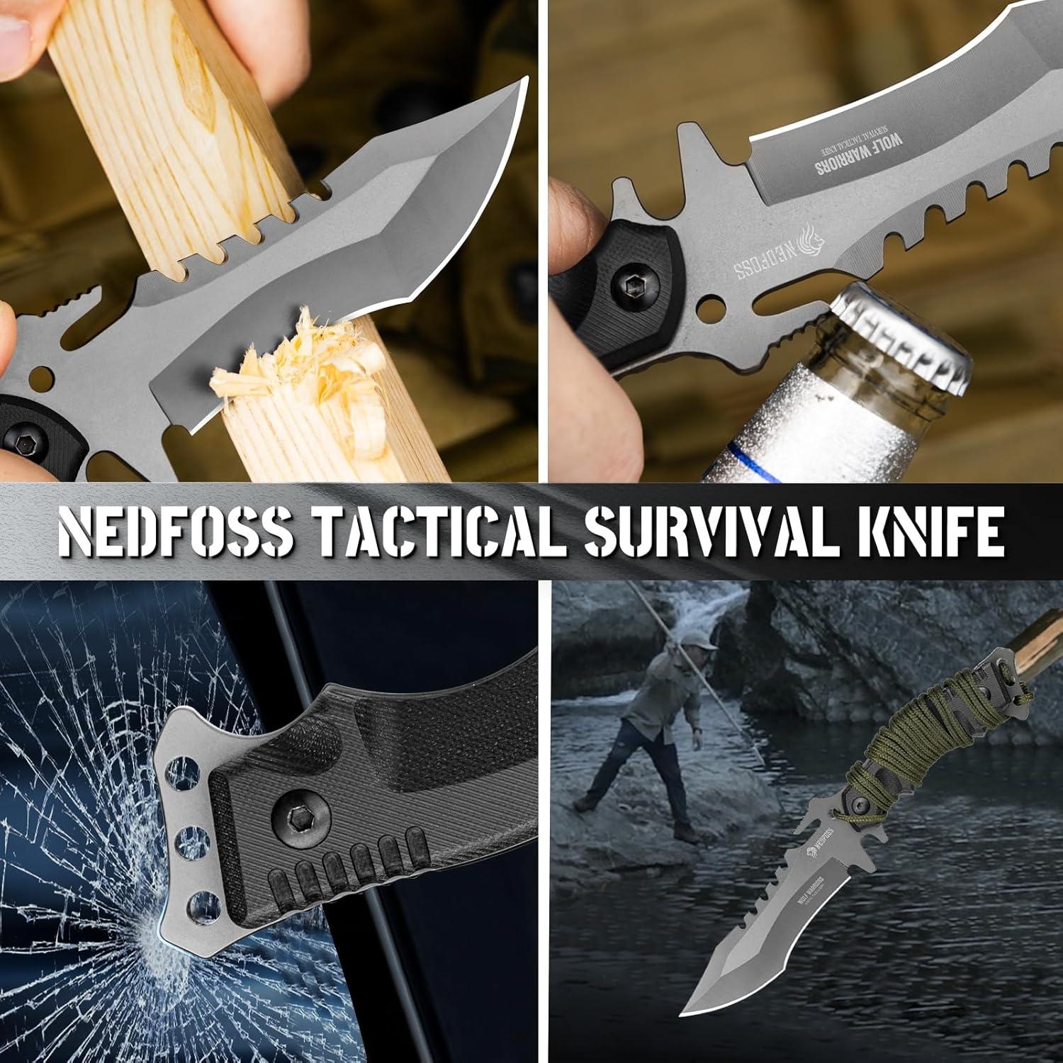 Cuchillo de Supervivencia NedFoss 24.13 cm con Funda