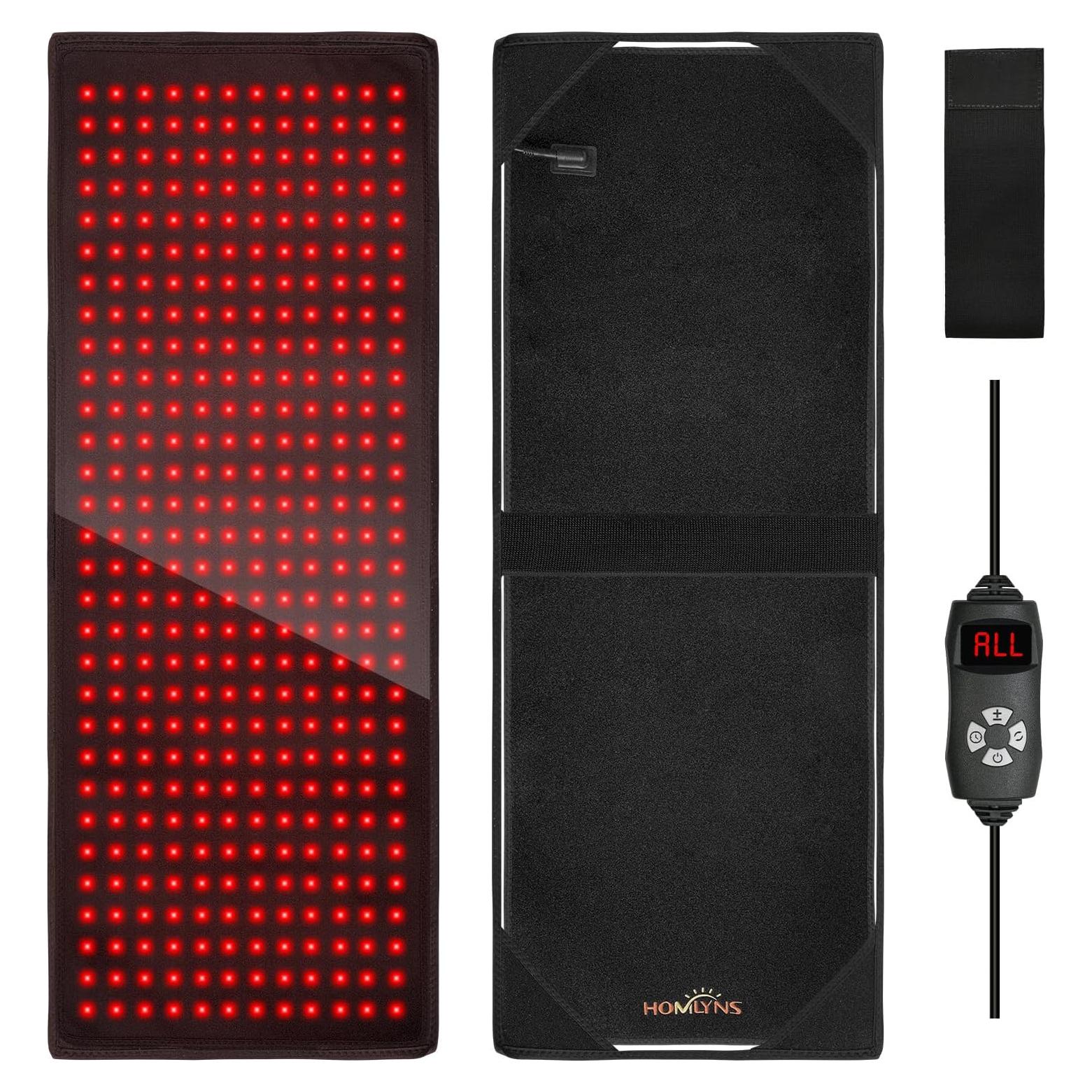 Almohadilla Terapia Luz Roja HOMLYNS 80x30cm 5 Niveles