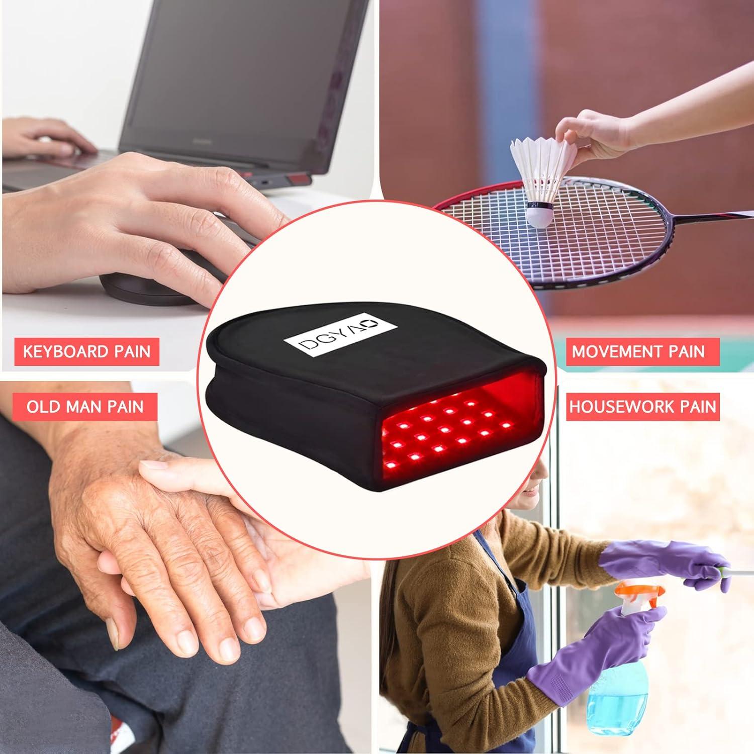 Guante Terapia Luz Roja DGQY 660nm 880nm Alivio Dolor Manos