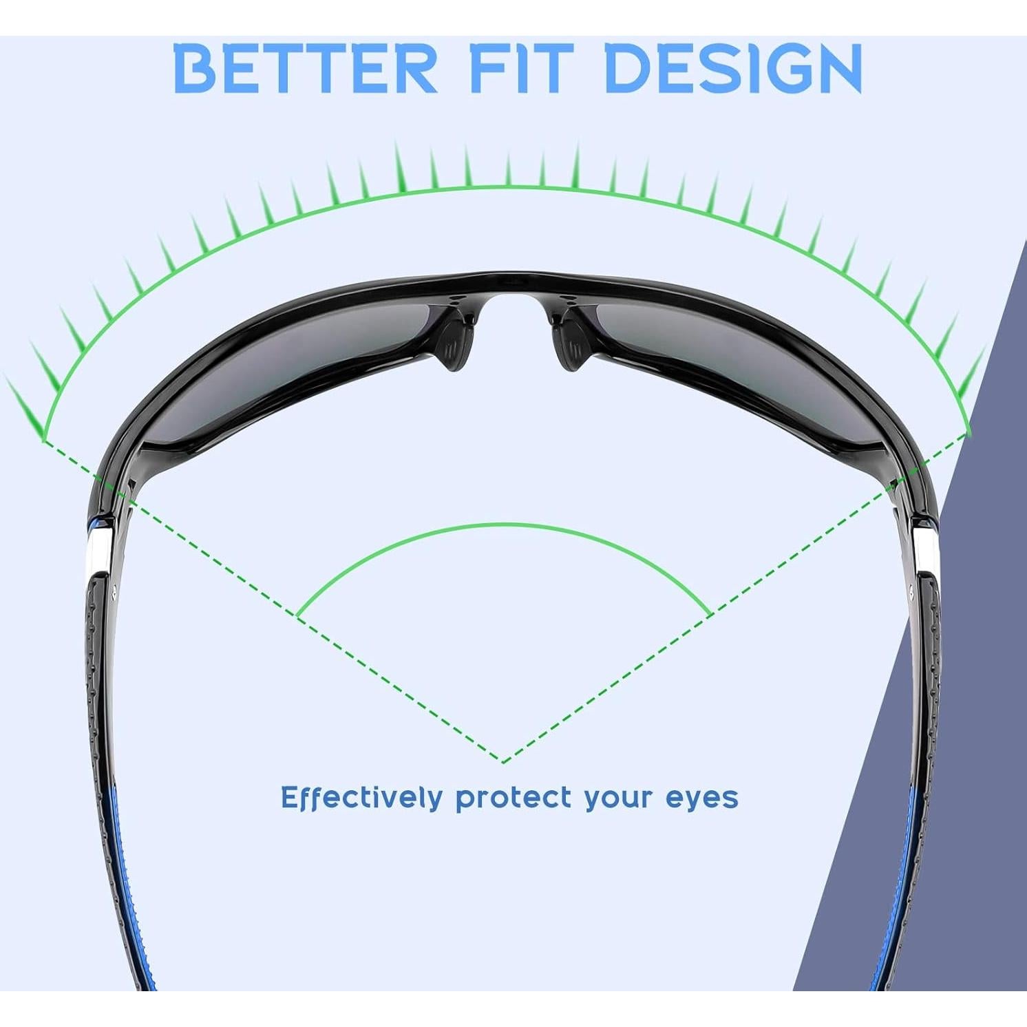 Gafas de Sol Polarizadas FEISEDY para Hombres Lentes Amarillos