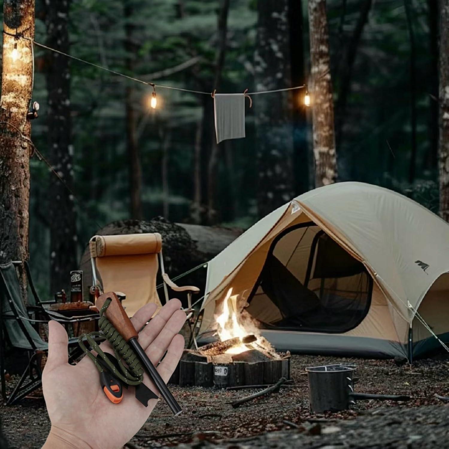 Inicio de Fuego HDSSY para Camping - Mango de Madera 0,95 cm