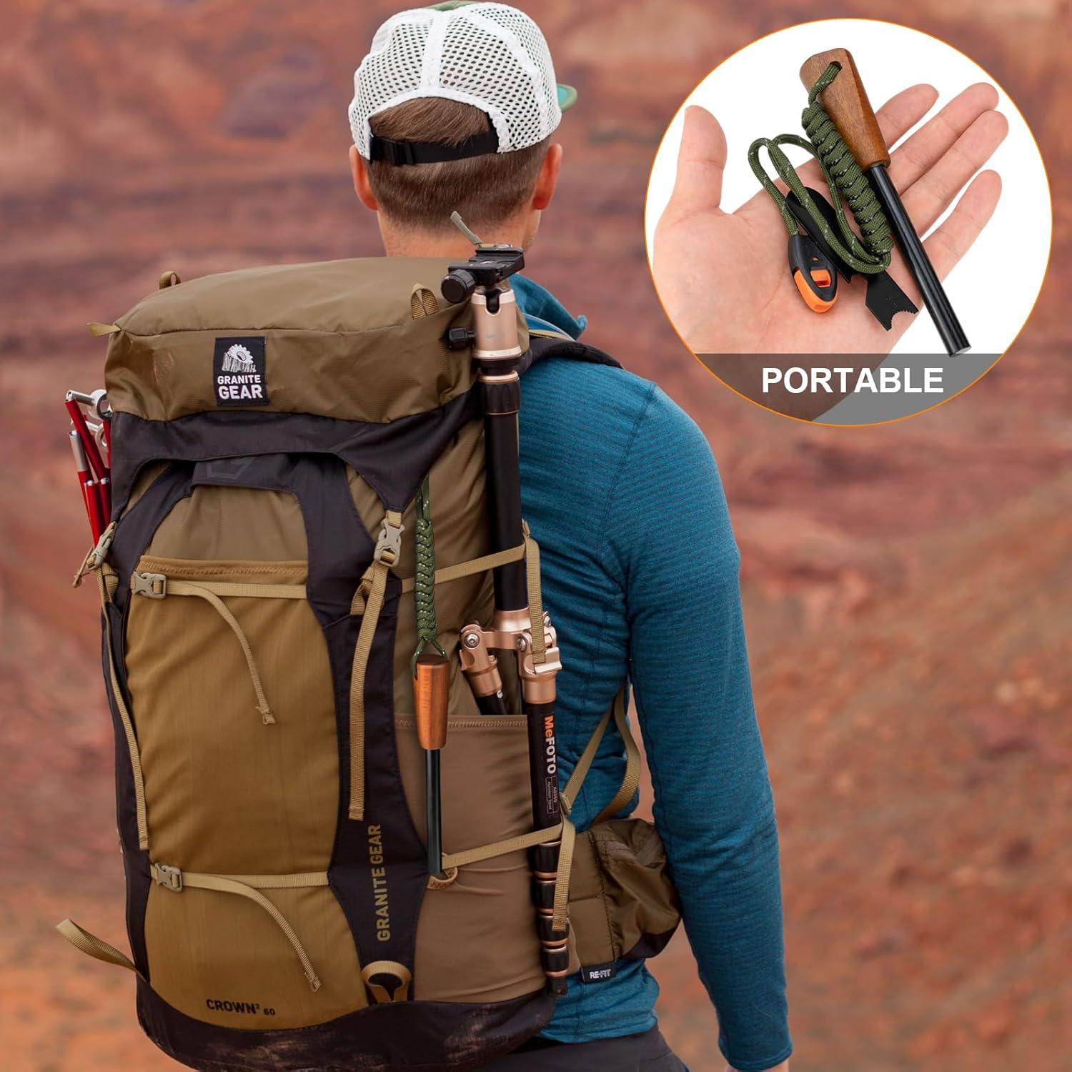 Inicio de Fuego HDSSY para Camping - Mango de Madera 0,95 cm