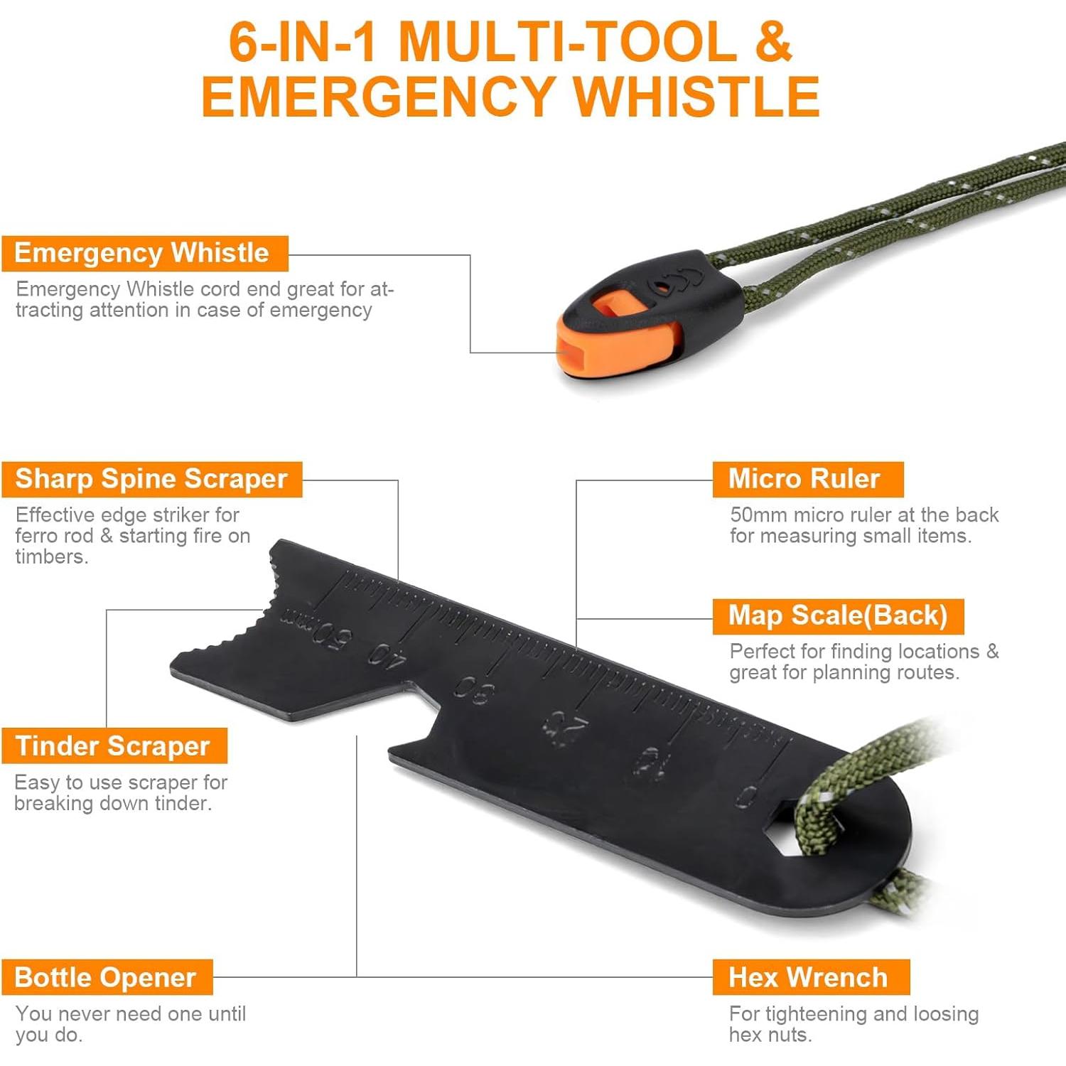 Inicio de Fuego HDSSY para Camping - Mango de Madera 0,95 cm