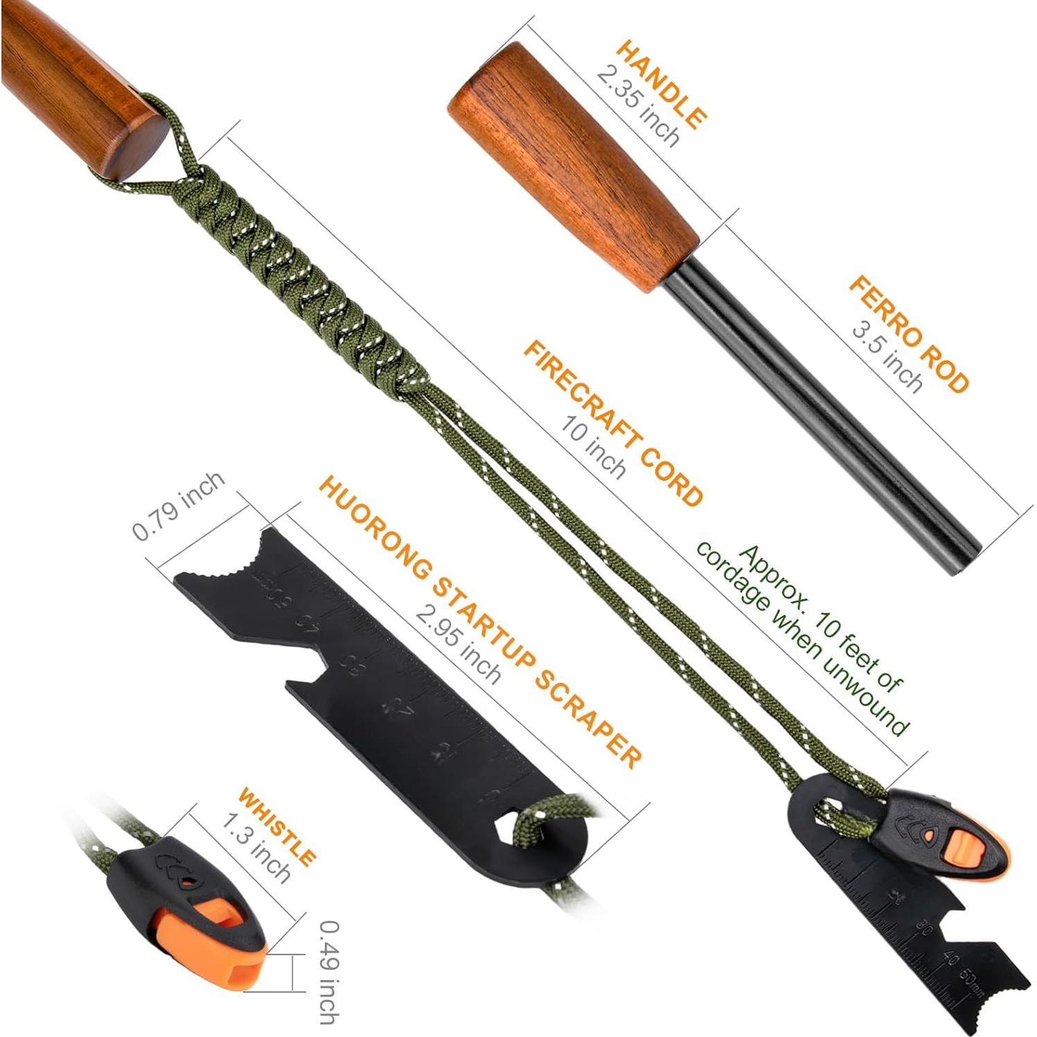 Inicio de Fuego HDSSY para Camping - Mango de Madera 0,95 cm