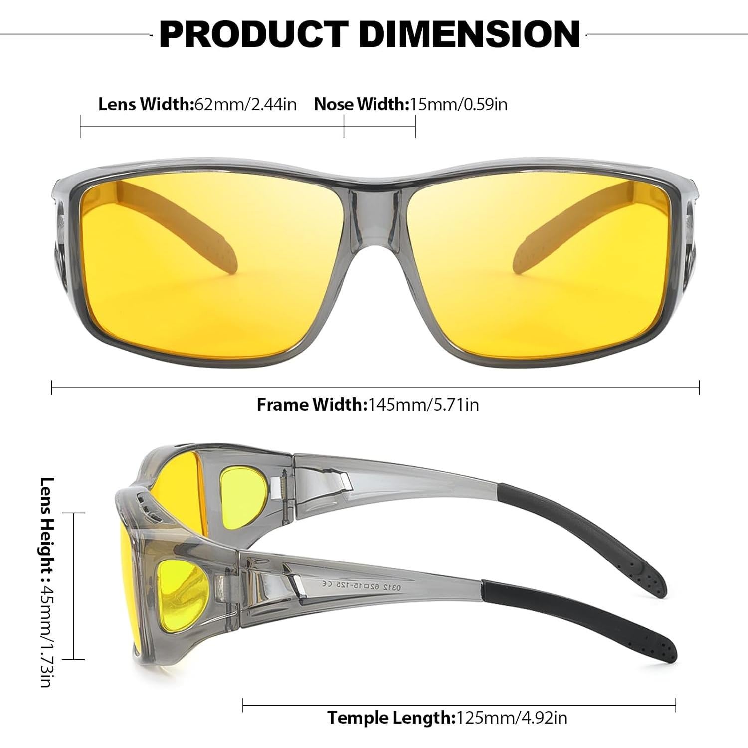 Gafas de Conducción Nocturna Trysee Polarizadas Antirreflejo
