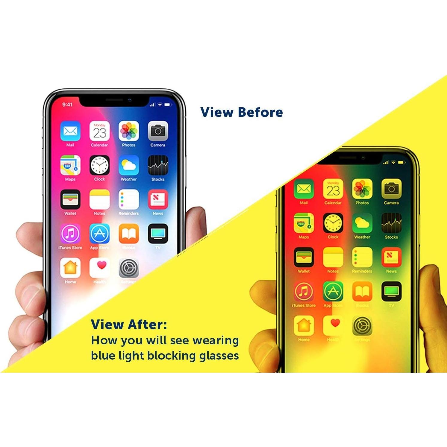 Gafas de Bloqueo de Luz Azul SafetyBlue™ para Alivio Ocular