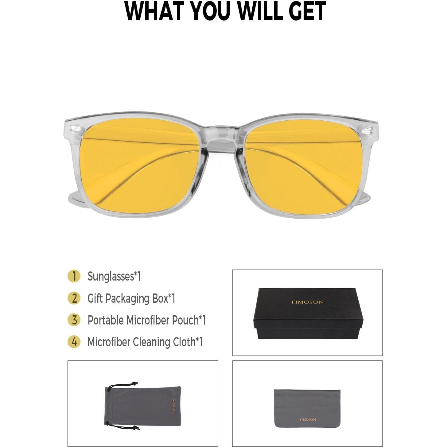 Gafas de Conducción Nocturna FIMOSON Ys013-2 Polarizadas HD