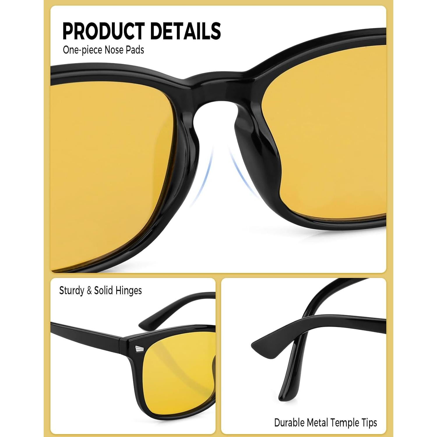 Gafas de Conducción Nocturna FIMOSON Ys013-1 Antirreflejo HD