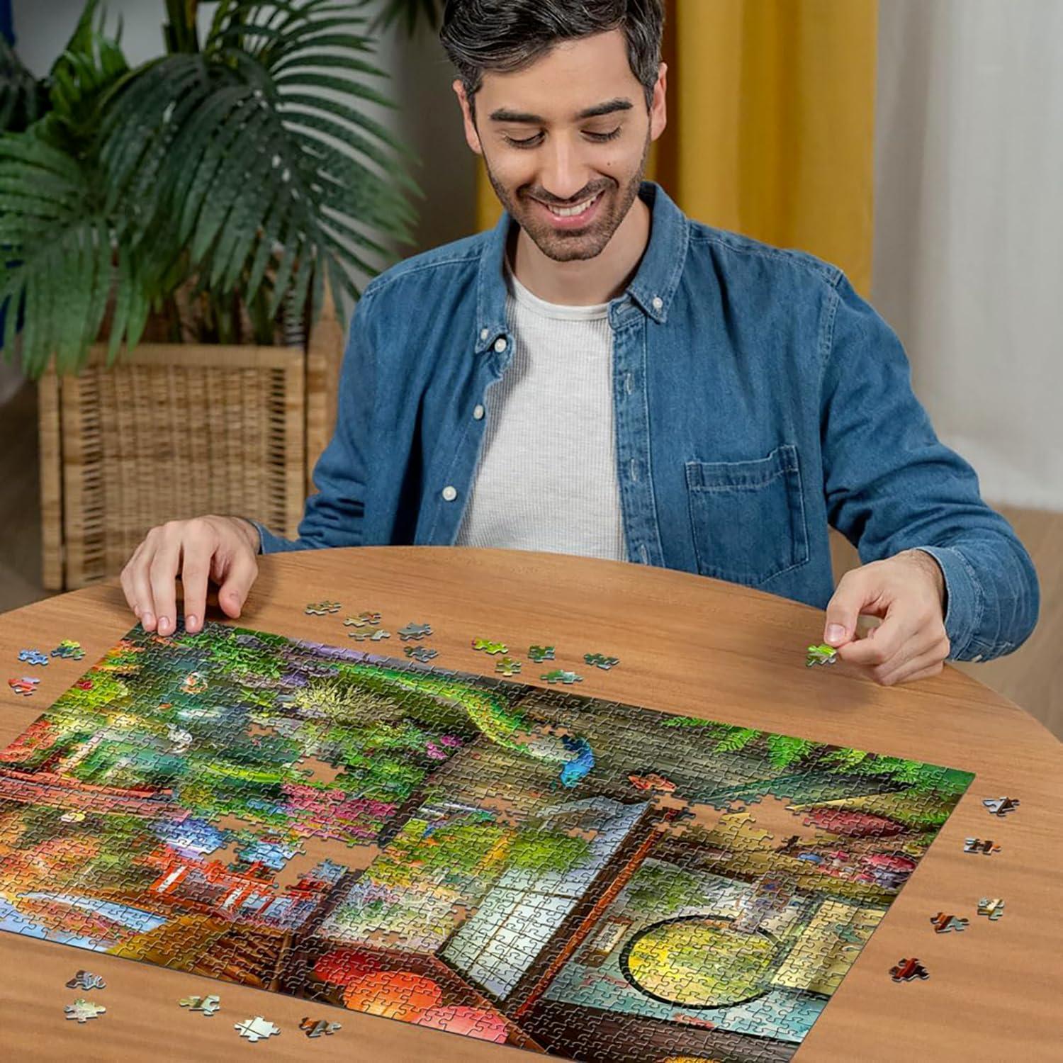 Rompecabezas Ravensburger Casa de Té Jardín Japonés 1000 Piezas