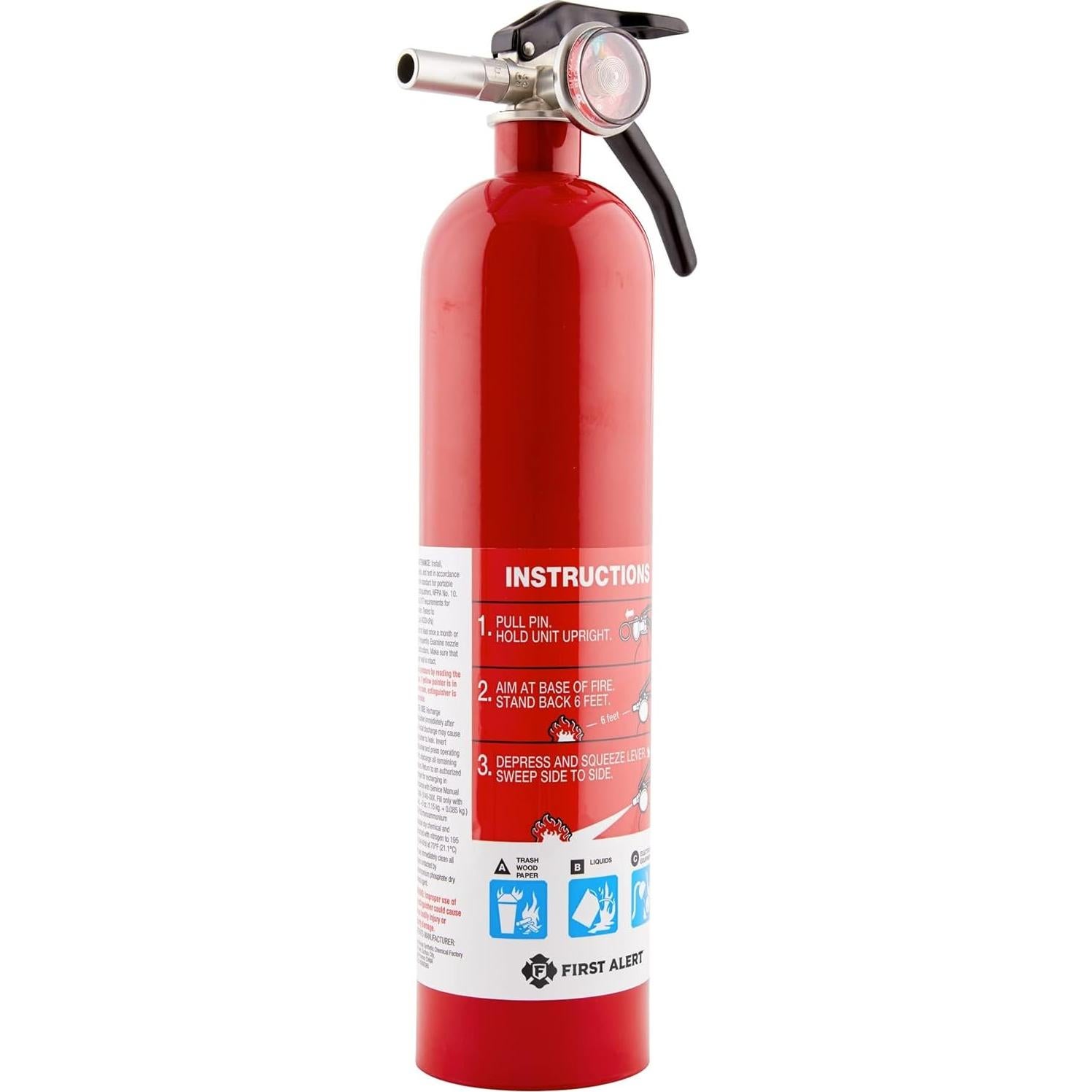 Extintor de Incendios First Alert HOME1 2,04 kg Recargable