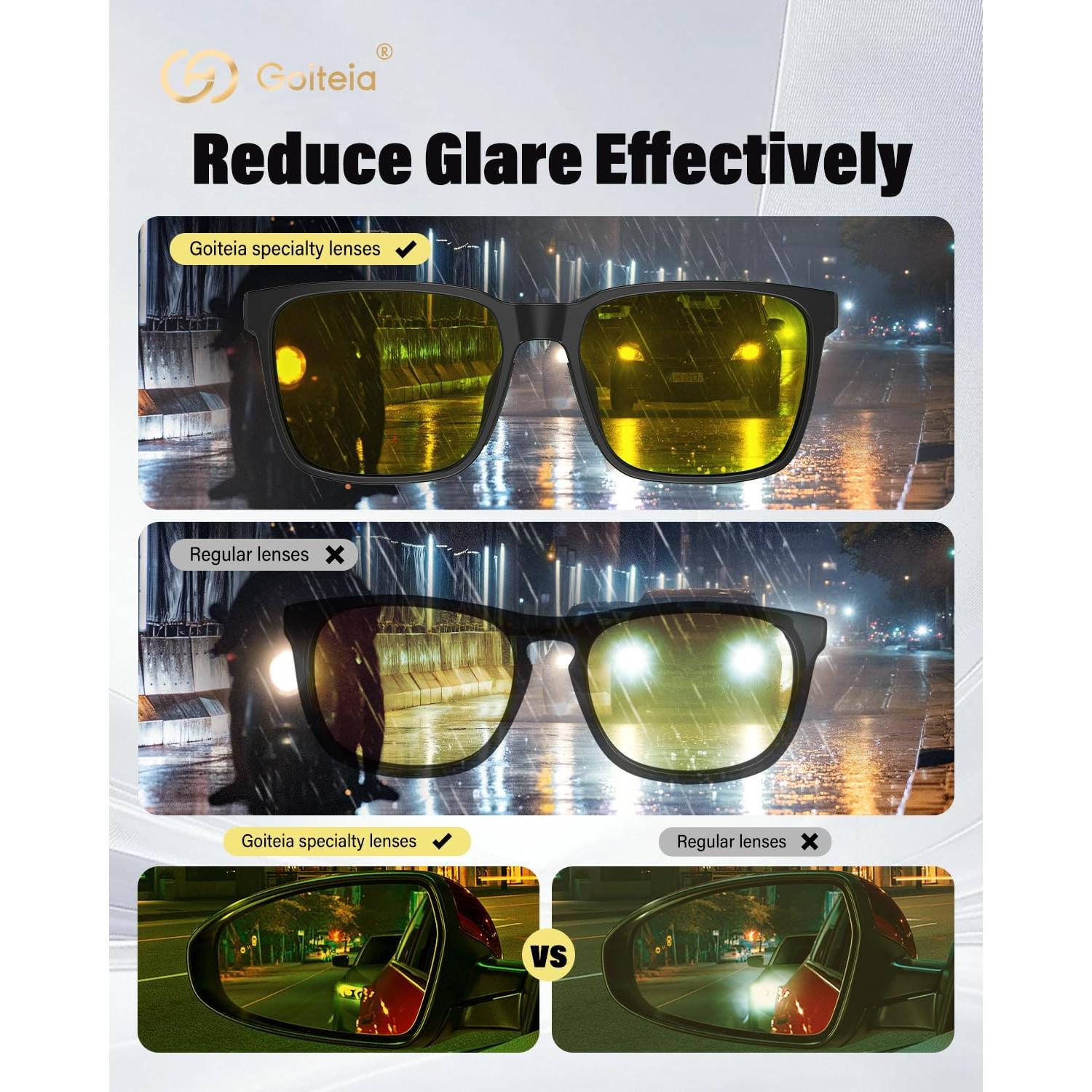 Gafas de Conducción Nocturna Goiteia Anti Deslumbramiento