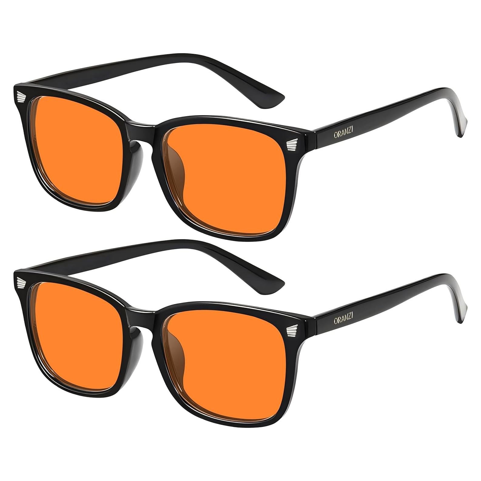 Gafas bloqueadoras de luz azul ORANZI OG01 - Lentes ámbar anti fatiga