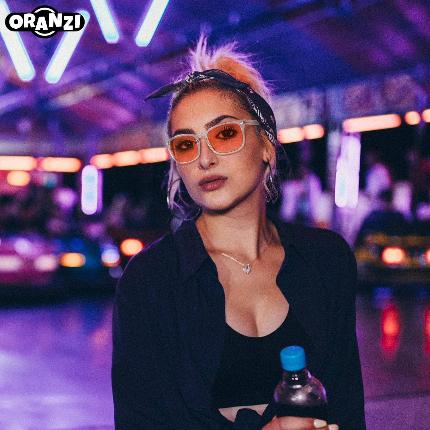 Gafas bloqueadoras de luz azul ORANZI OG01 - Lentes ámbar anti fatiga