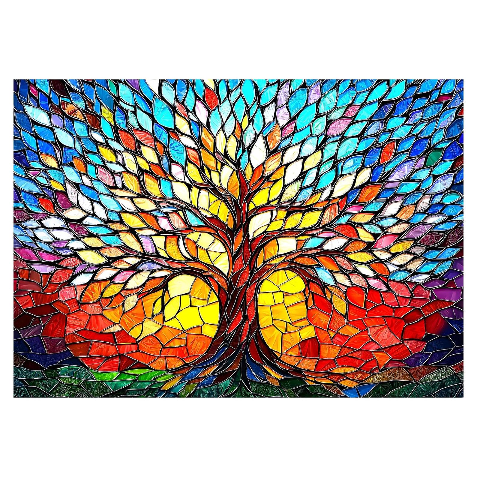 Rompecabezas 500 Piezas JIUJIU Árbol de la Vida Colorido